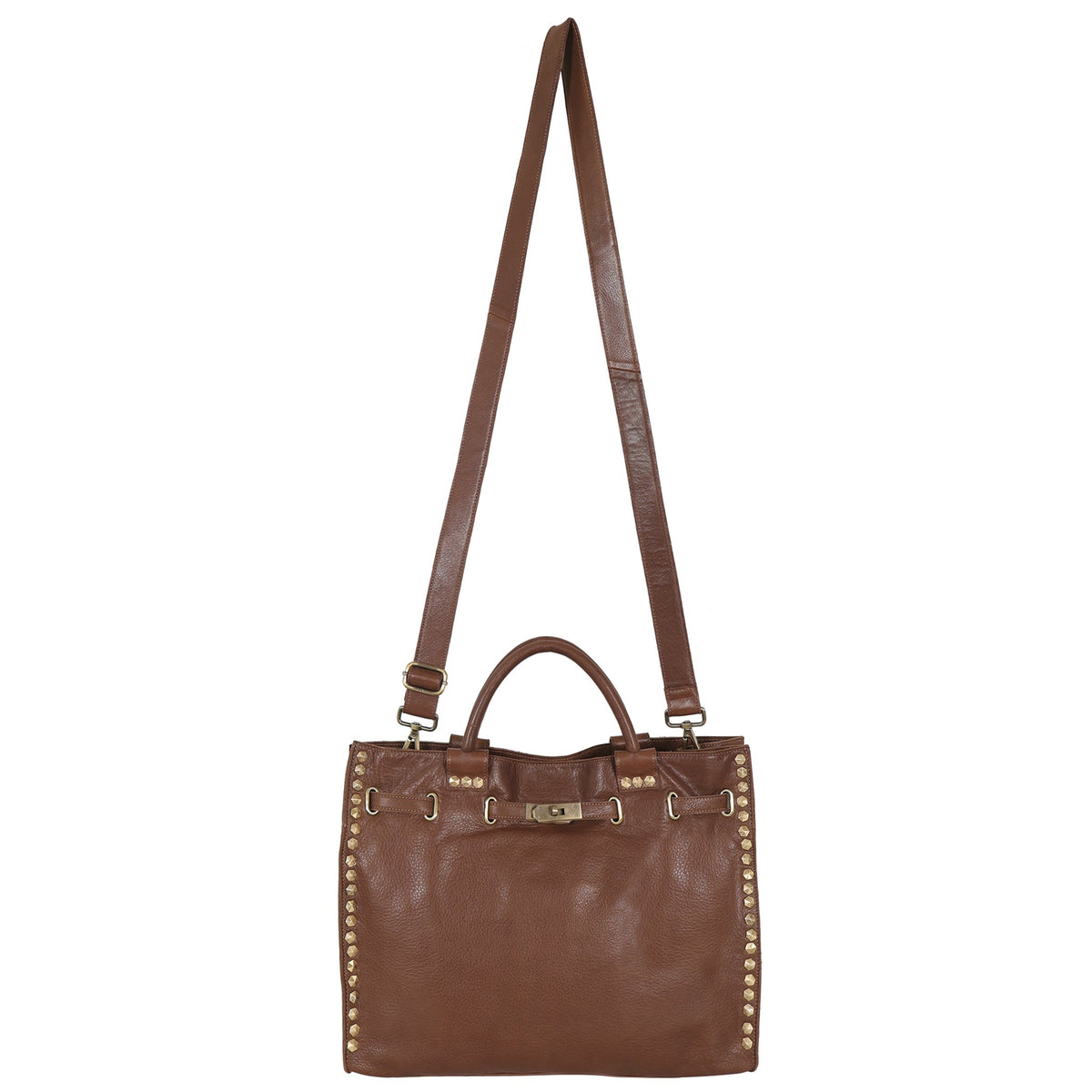 Mare Milled Leather Crossbody Bag