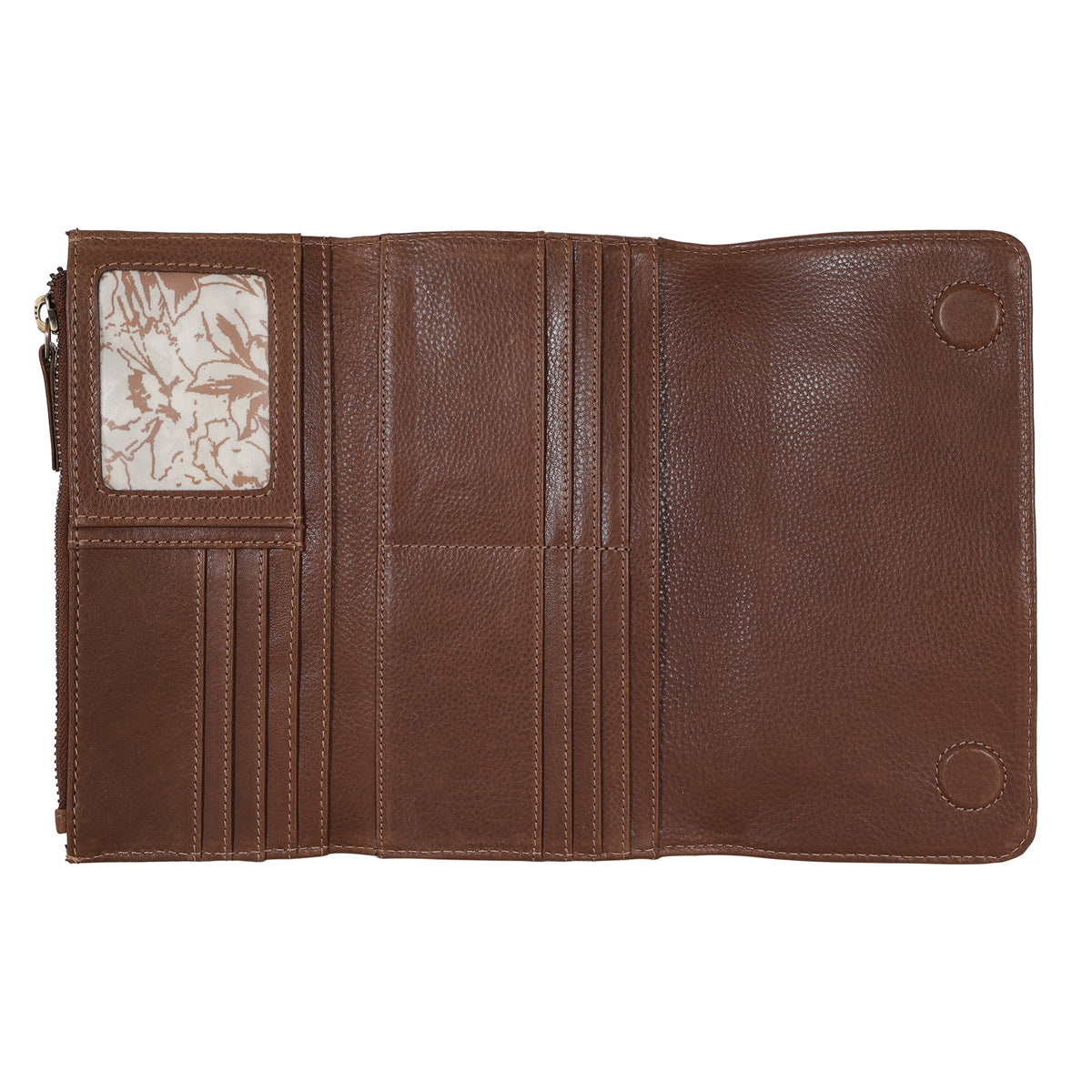 Barb Milled Leather Wallet