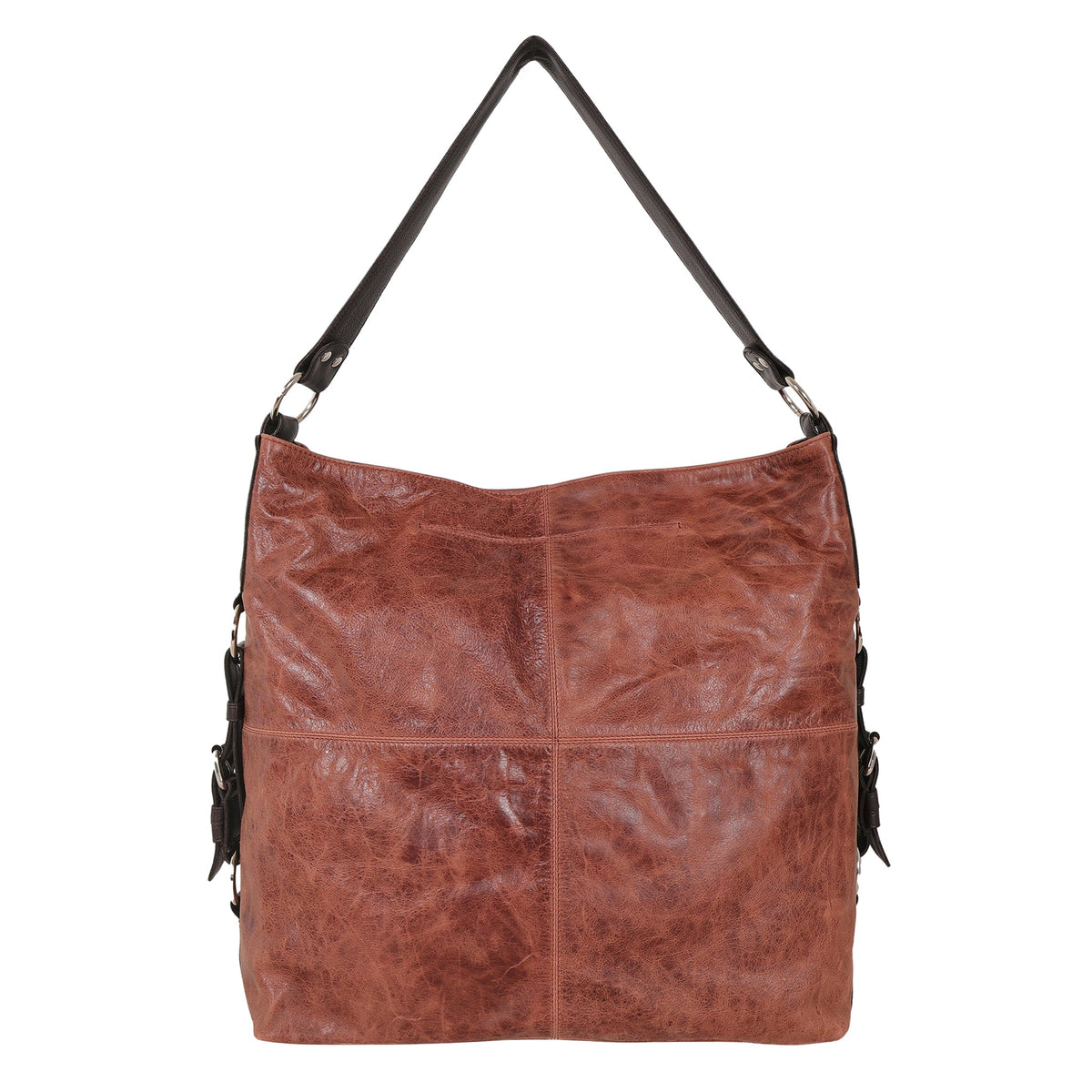 Simone Lg Leather Shoulder Bag