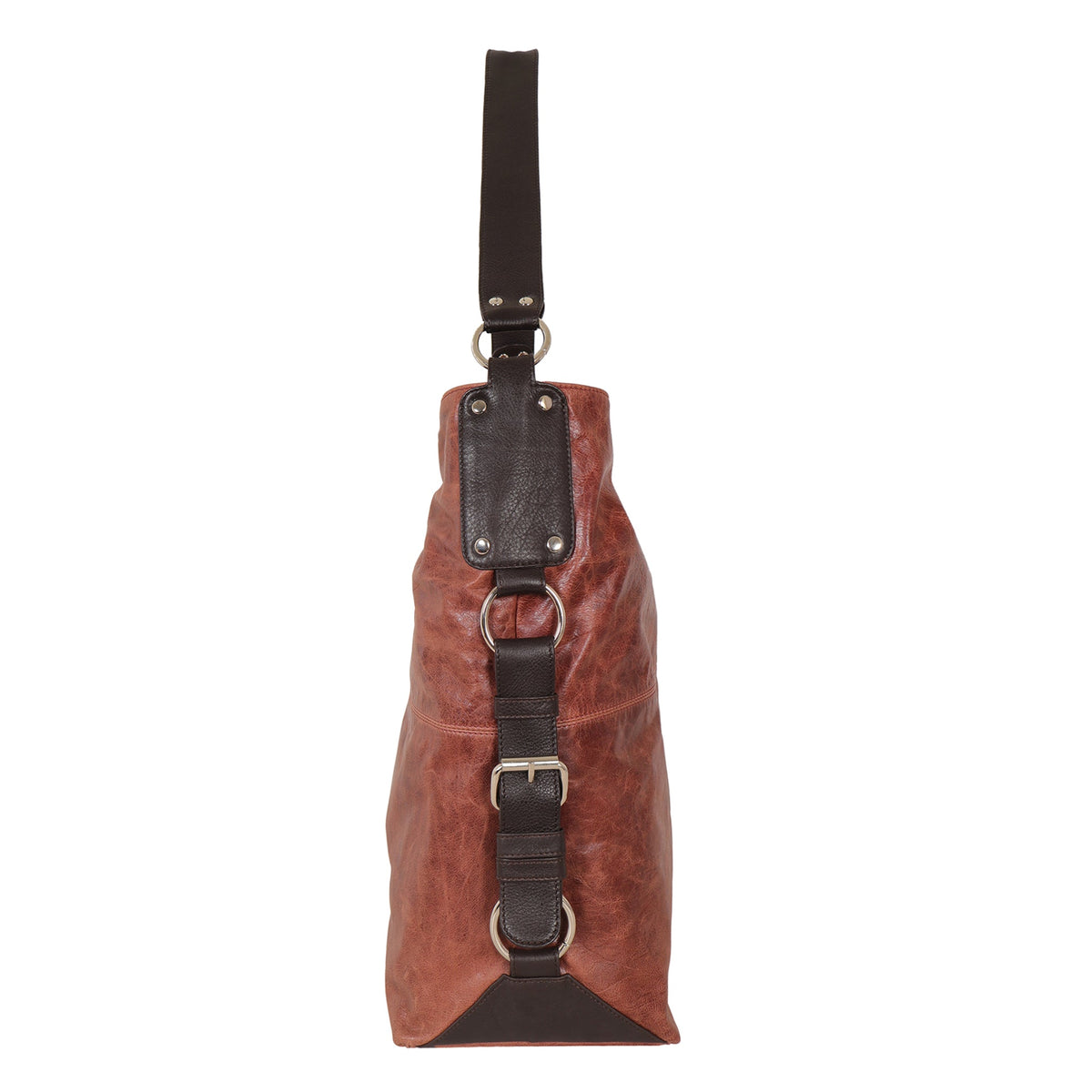 Simone Lg Leather Shoulder Bag
