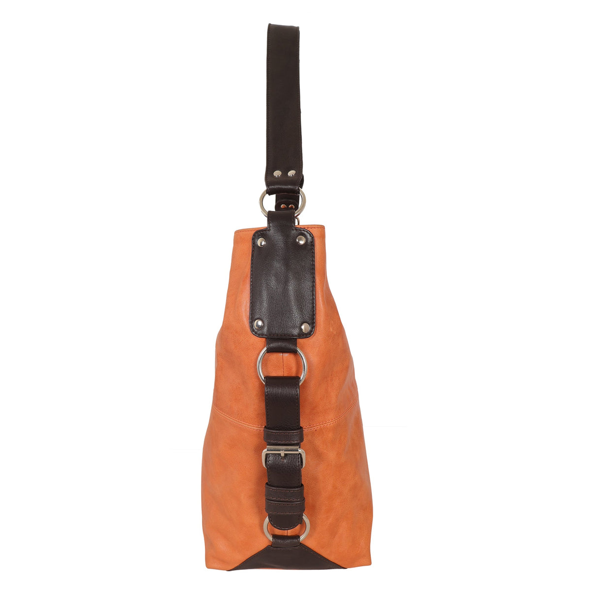 Simone Lg Leather Shoulder Bag