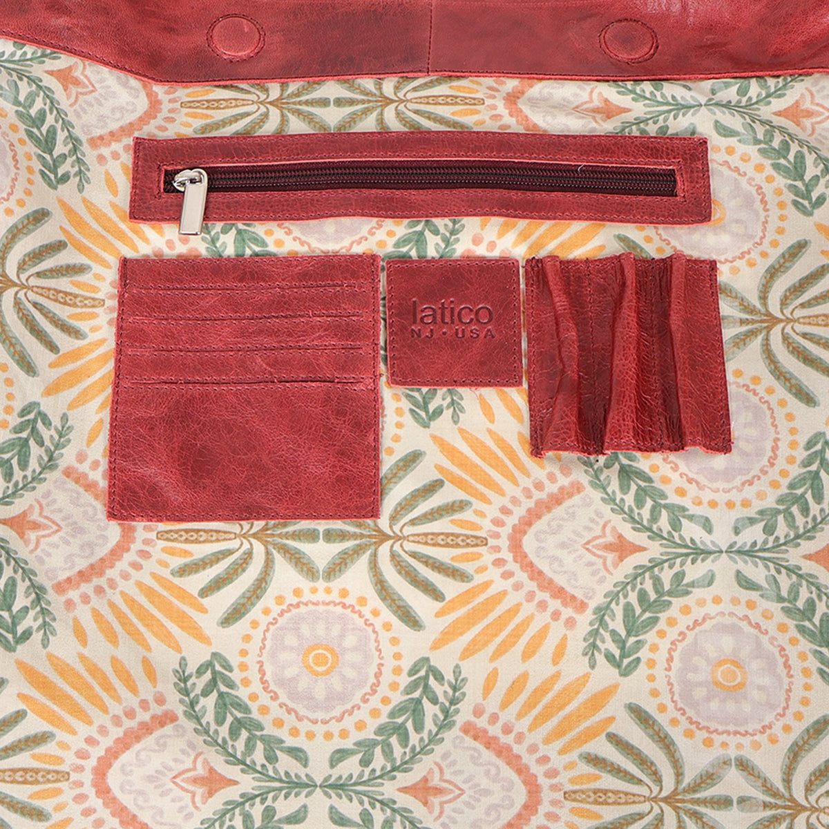 Simone Lg Leather Shoulder Bag