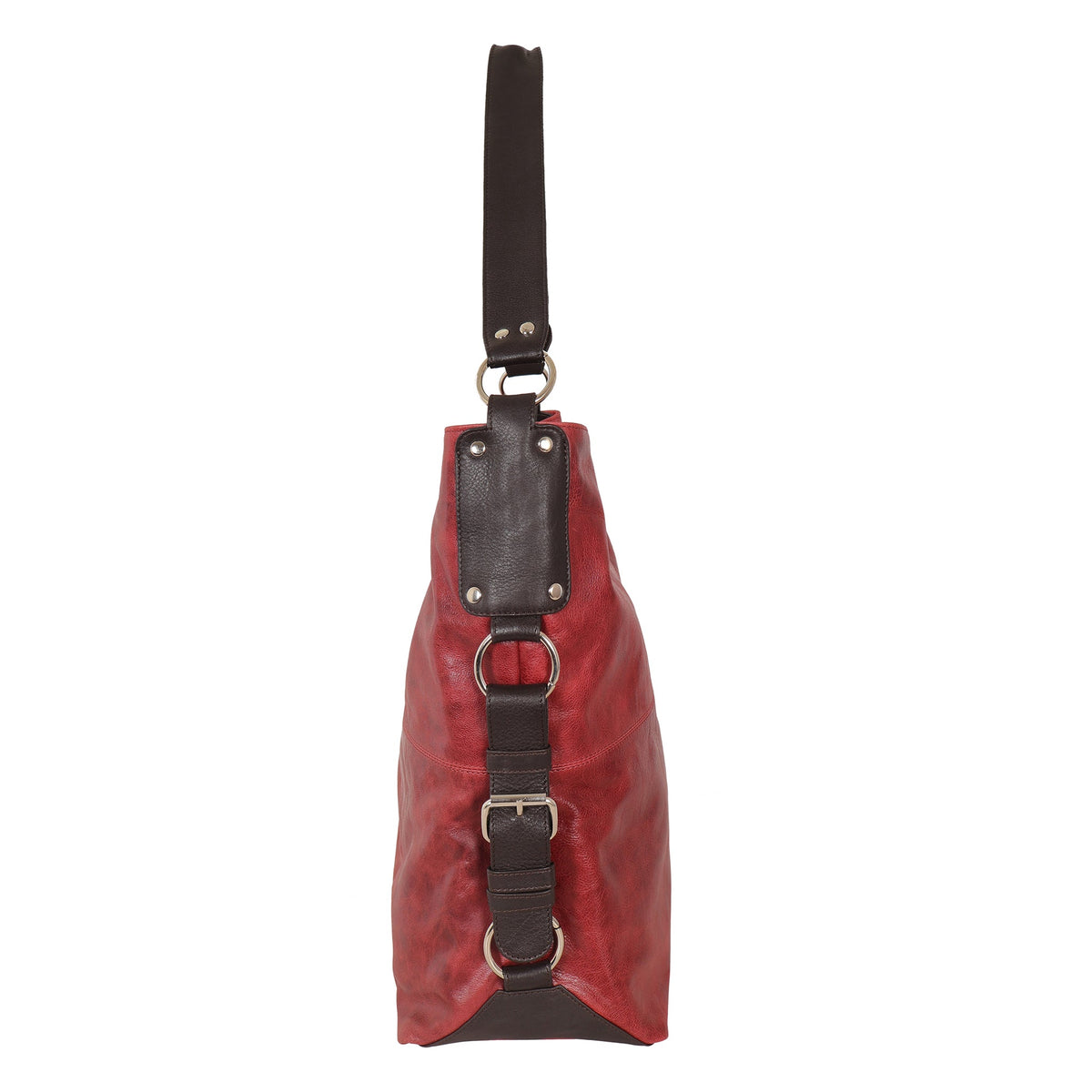Simone Lg Leather Shoulder Bag