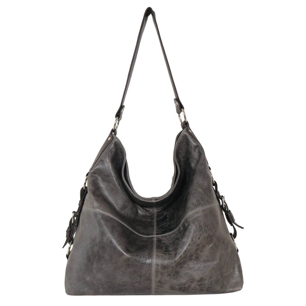 Simone Lg Leather Shoulder Bag