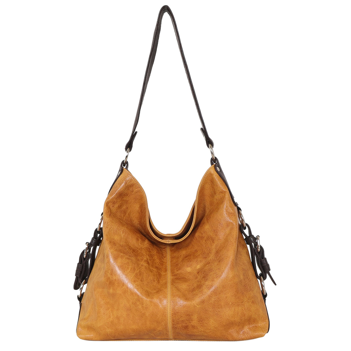 Simone Md Leather Shoulder Bag