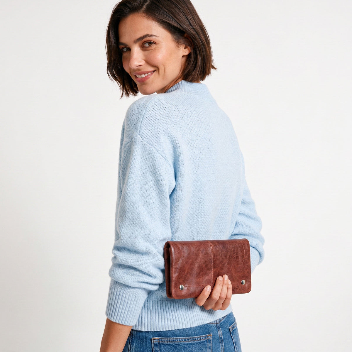 Terry Crackled Napa Leather Wallet