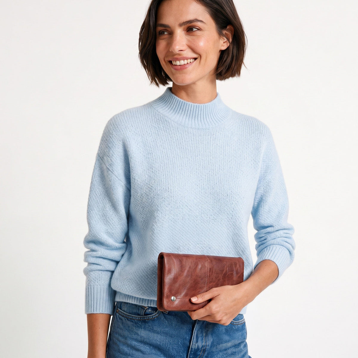 Terry Crackled Napa Leather Wallet