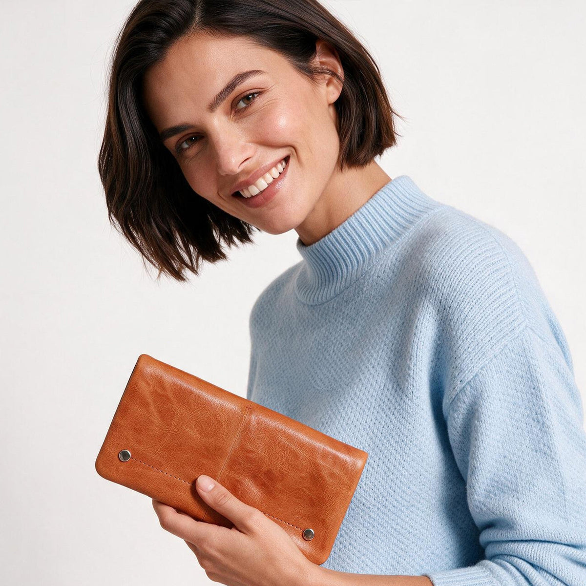 Terry Crackled Napa Leather Wallet