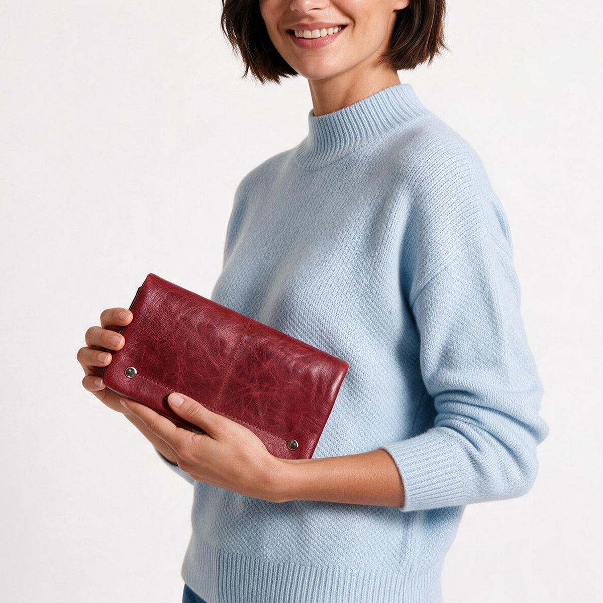 Terry Crackled Napa Leather Wallet