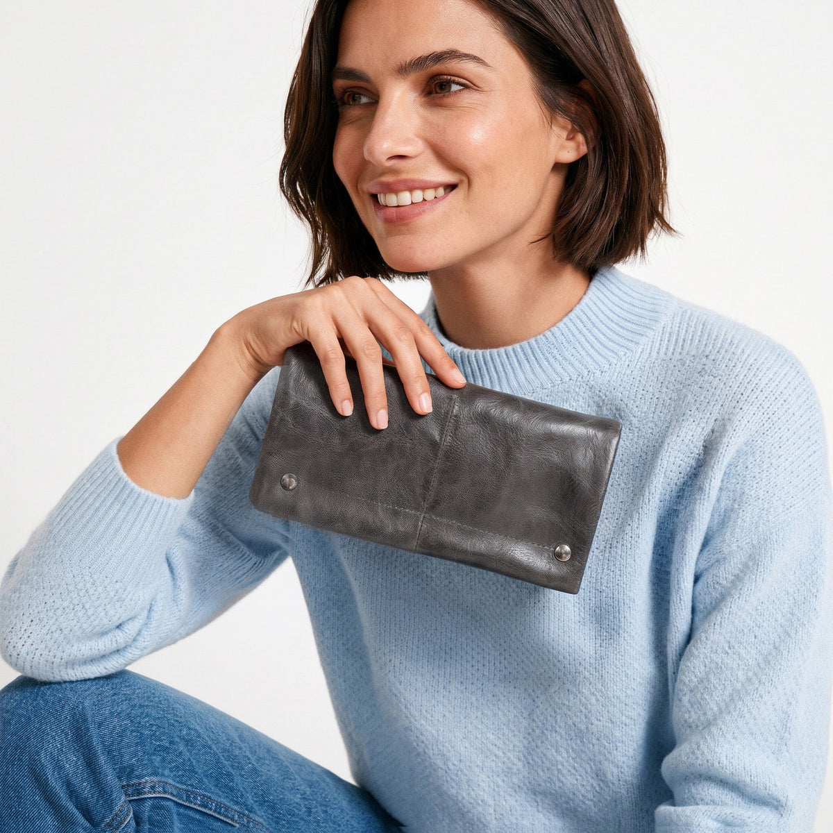 Terry Crackled Napa Leather Wallet