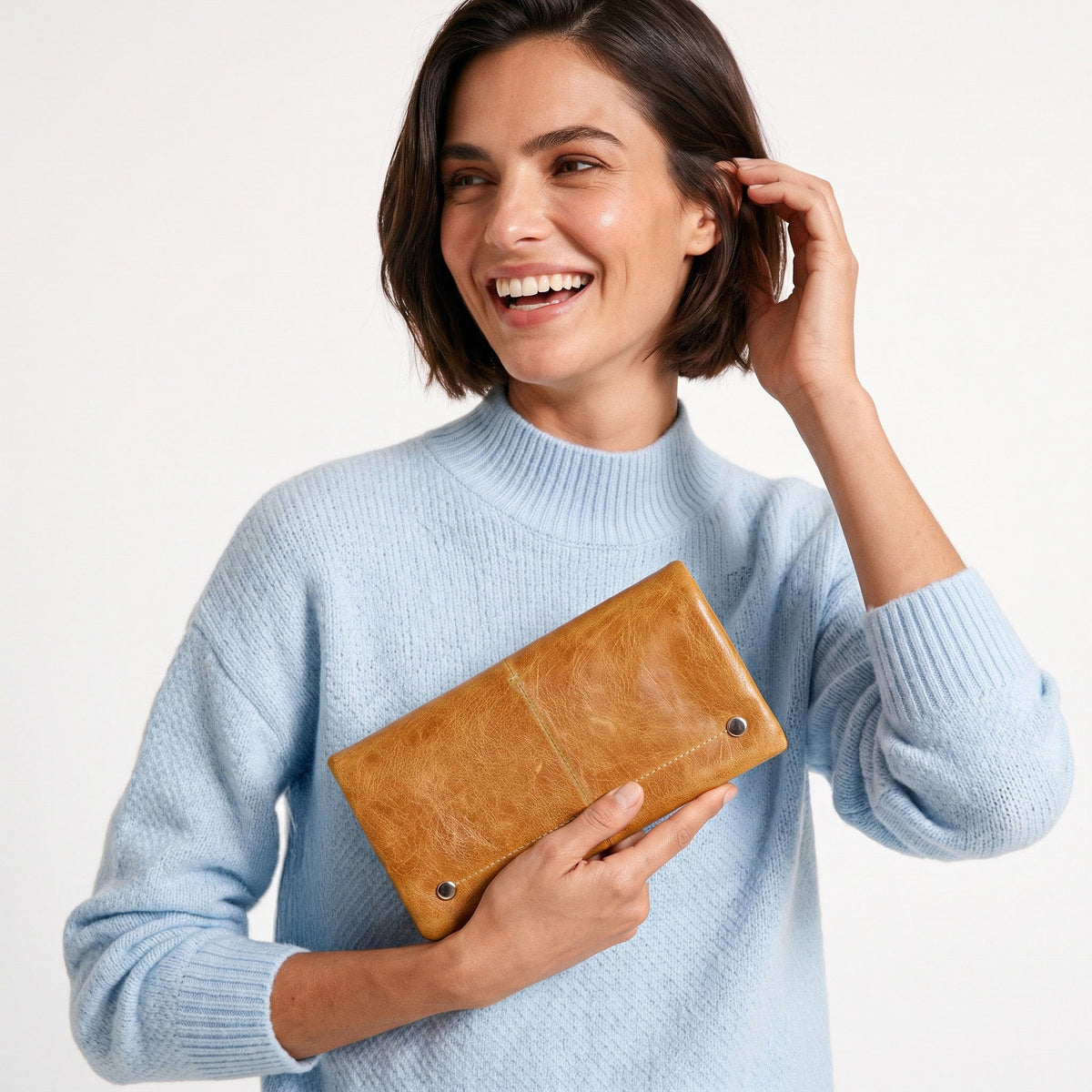 Terry Crackled Napa Leather Wallet