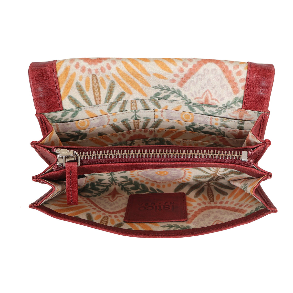 Eloise Crackled Napa Leather Wallet