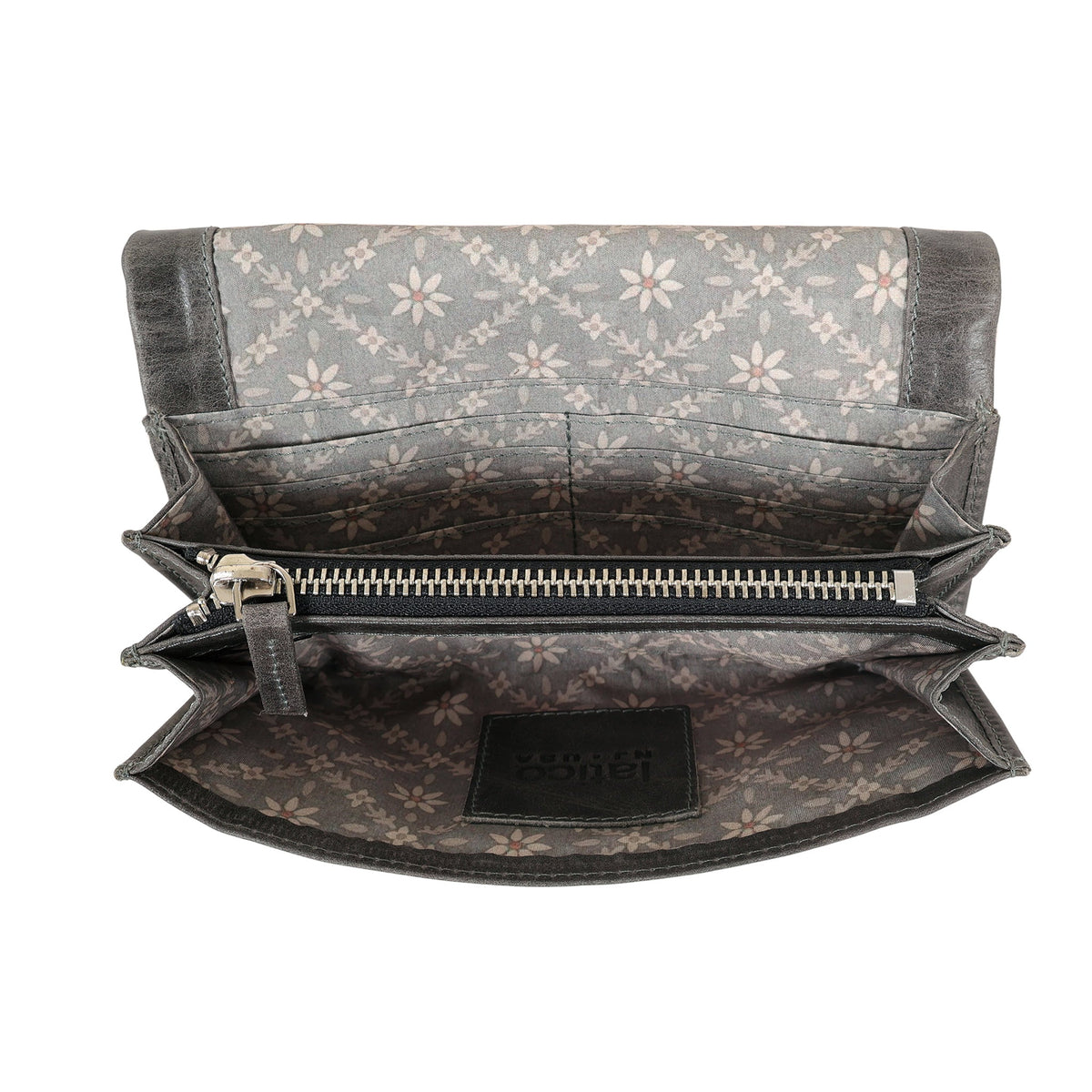 Eloise Crackled Napa Leather Wallet