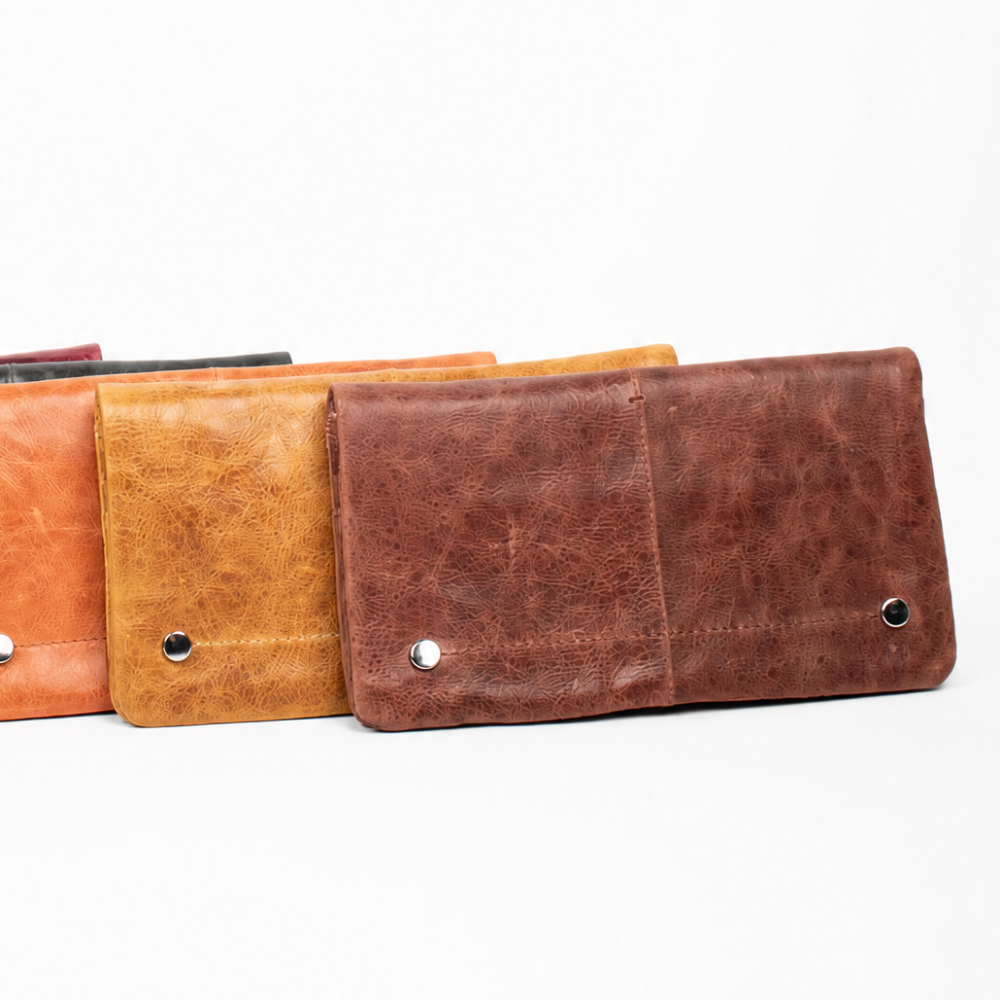 Terry Crackled Napa Leather Wallet