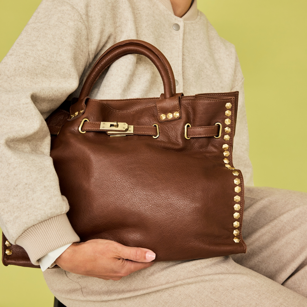 Malibu Milled Leather Crossbody Bag