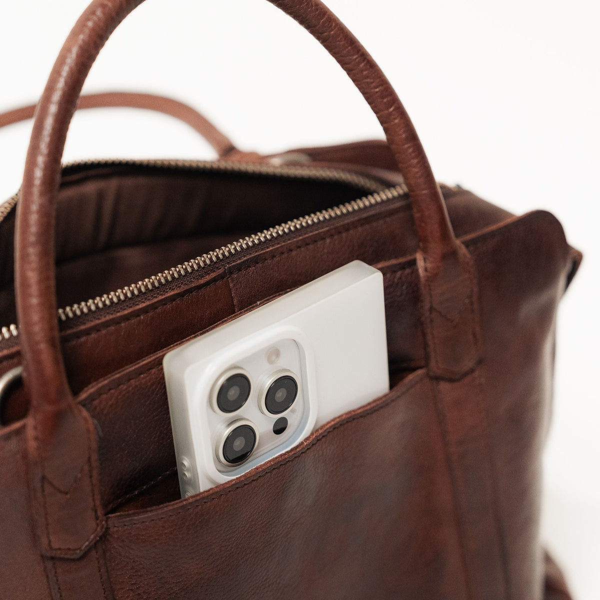 James Leather Crossbody Bag