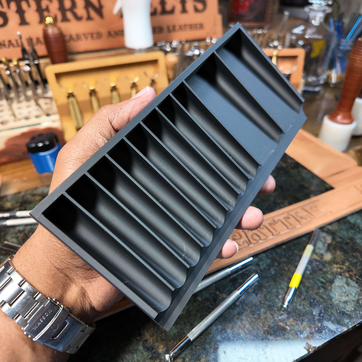 On-Stone Quick Access Stamping Tool Tray