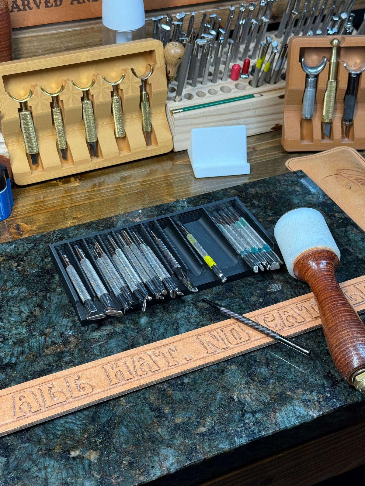 On-Stone Quick Access Stamping Tool Tray