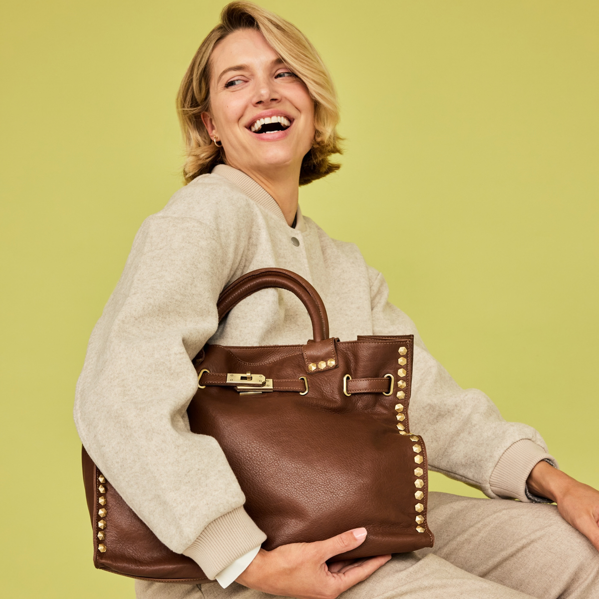 Malibu Milled Leather Crossbody Bag