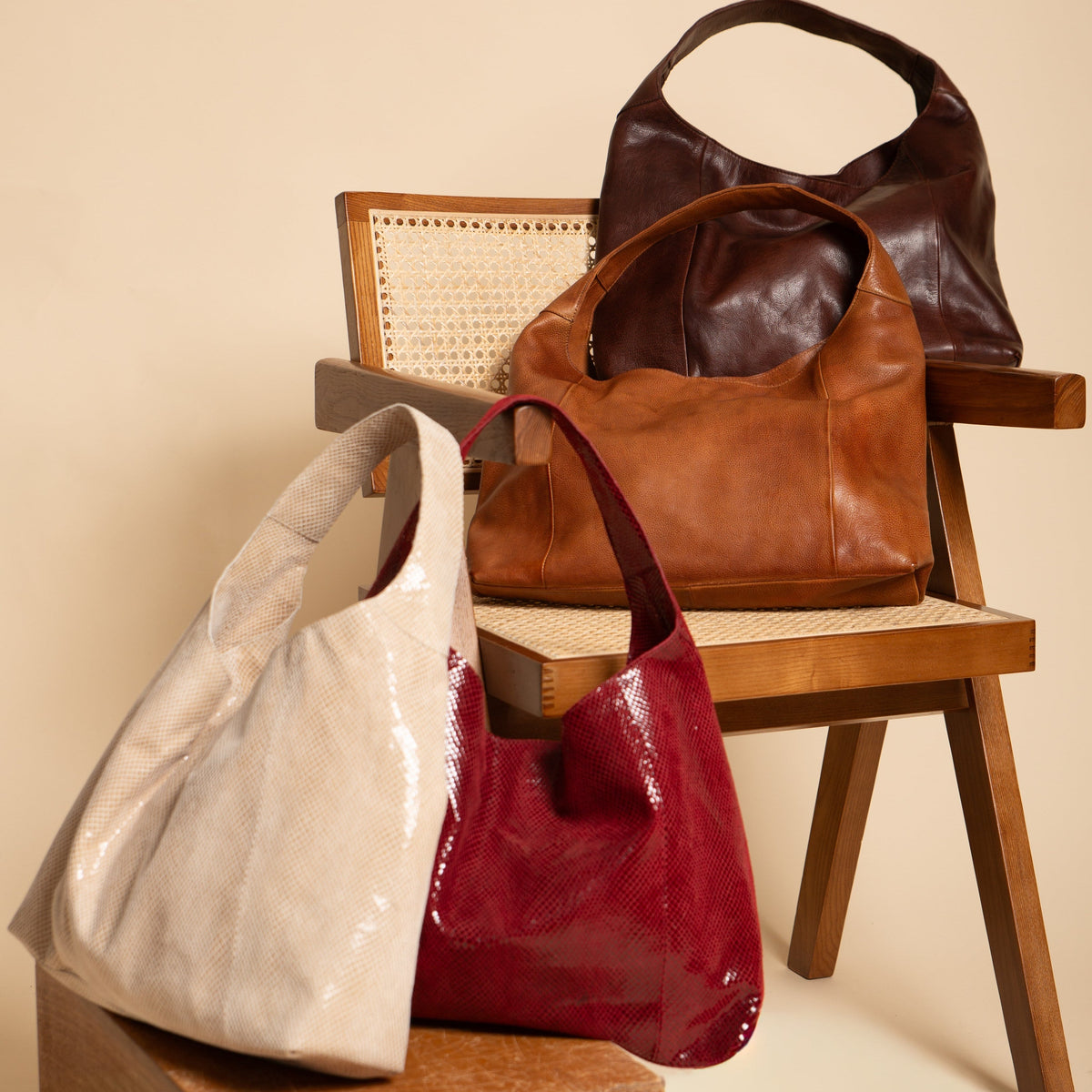Petite Lindsey Leather Shoulder Bag