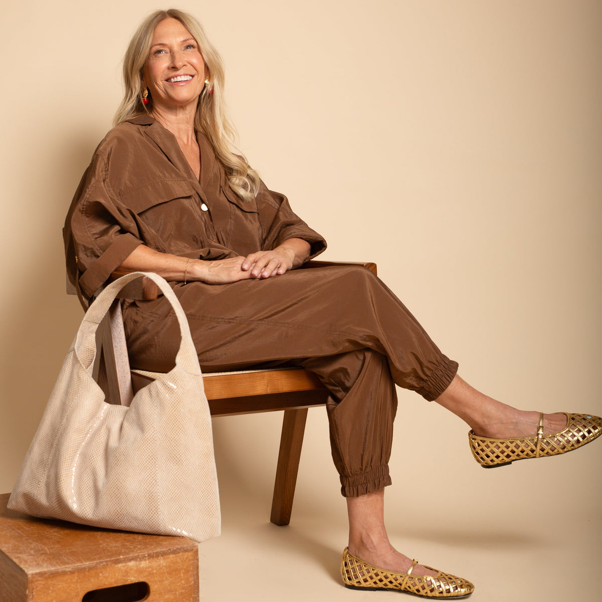 Petite Lindsey Leather Shoulder Bag