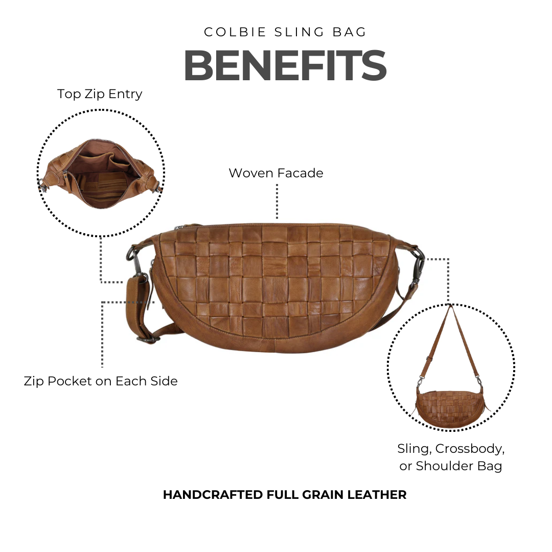 Colbie Leather Sling Bag