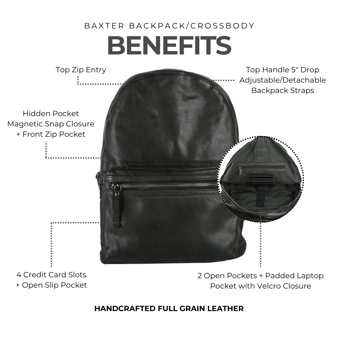 Baxter Leather Backpack