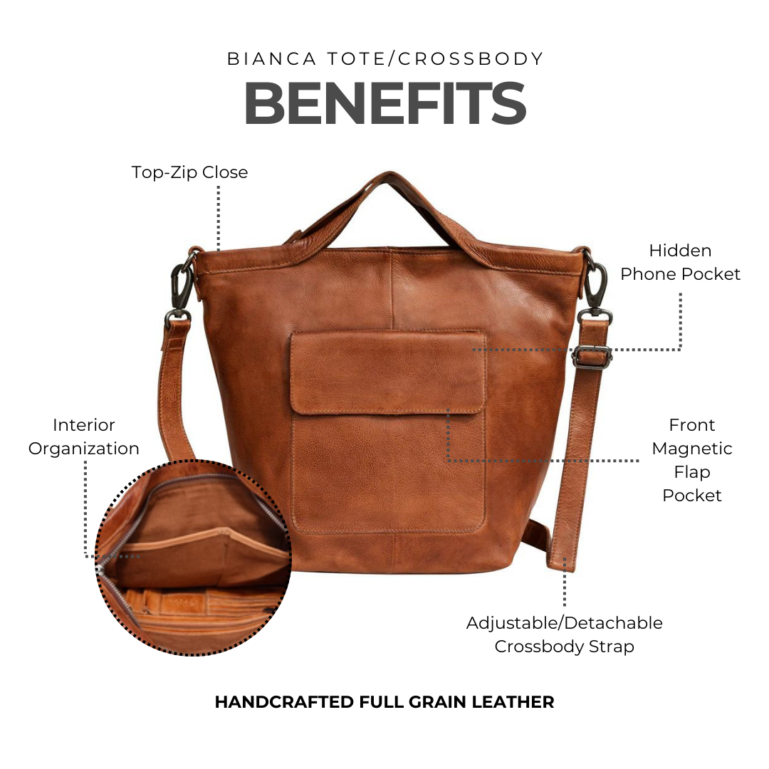 Bianca Leather Crossbody Bag