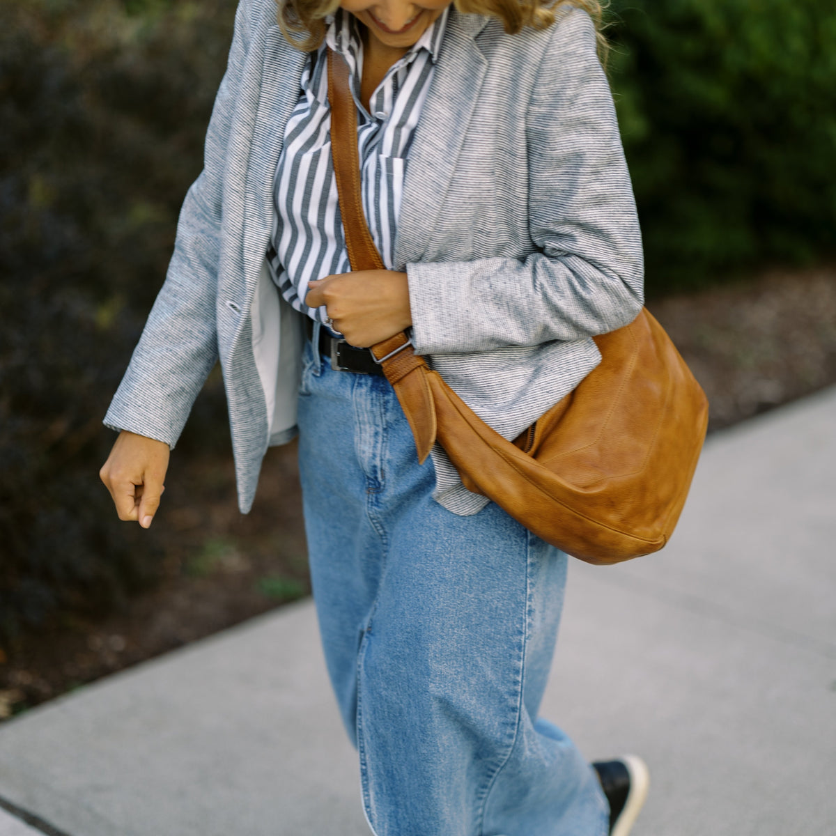 Boone Leather Sling Bag