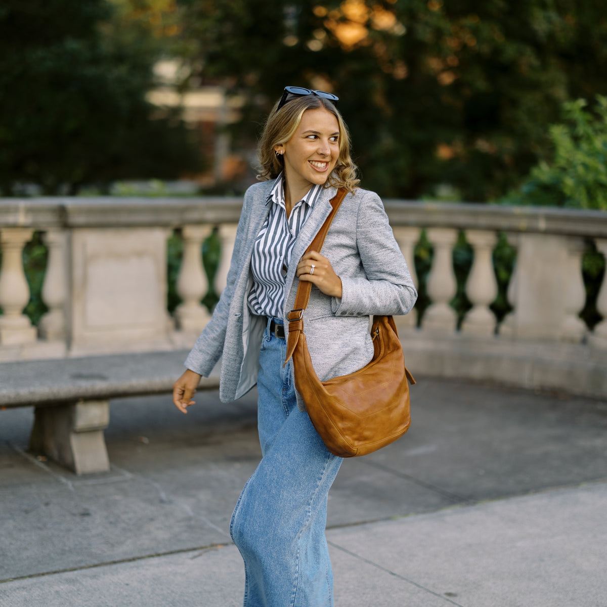 Boone Leather Sling Bag