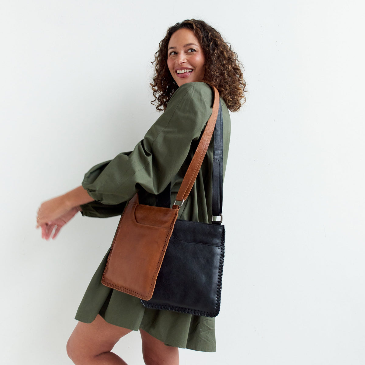 Brynn Leather Crossbody Bag