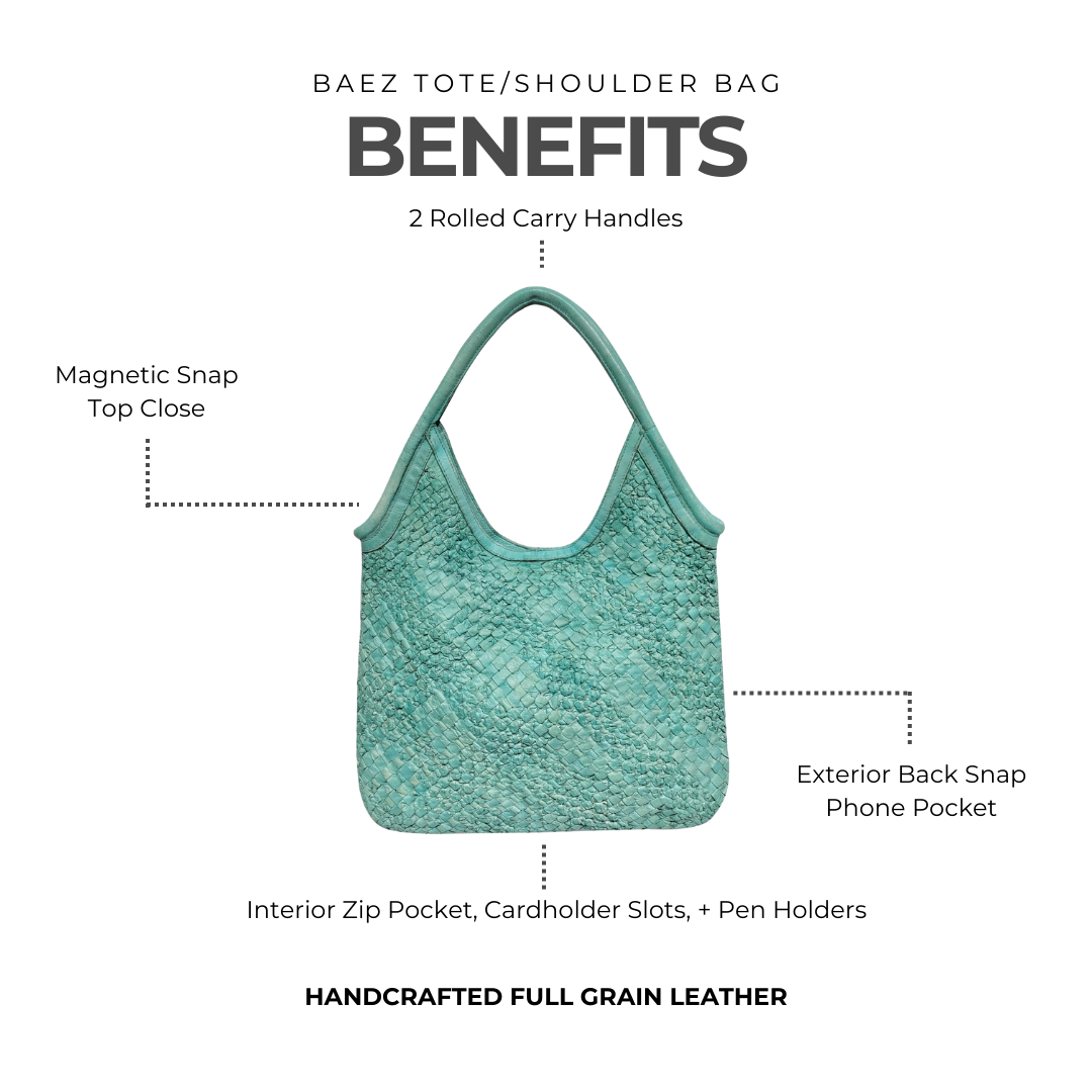 Baez Leather Tote Bag