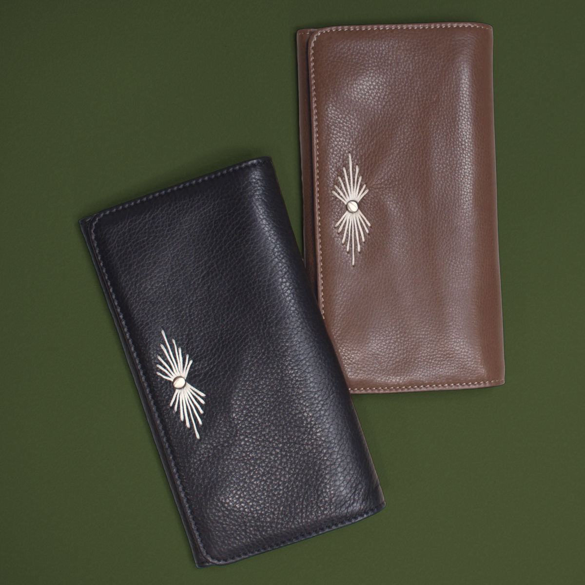 Barb Milled Leather Wallet