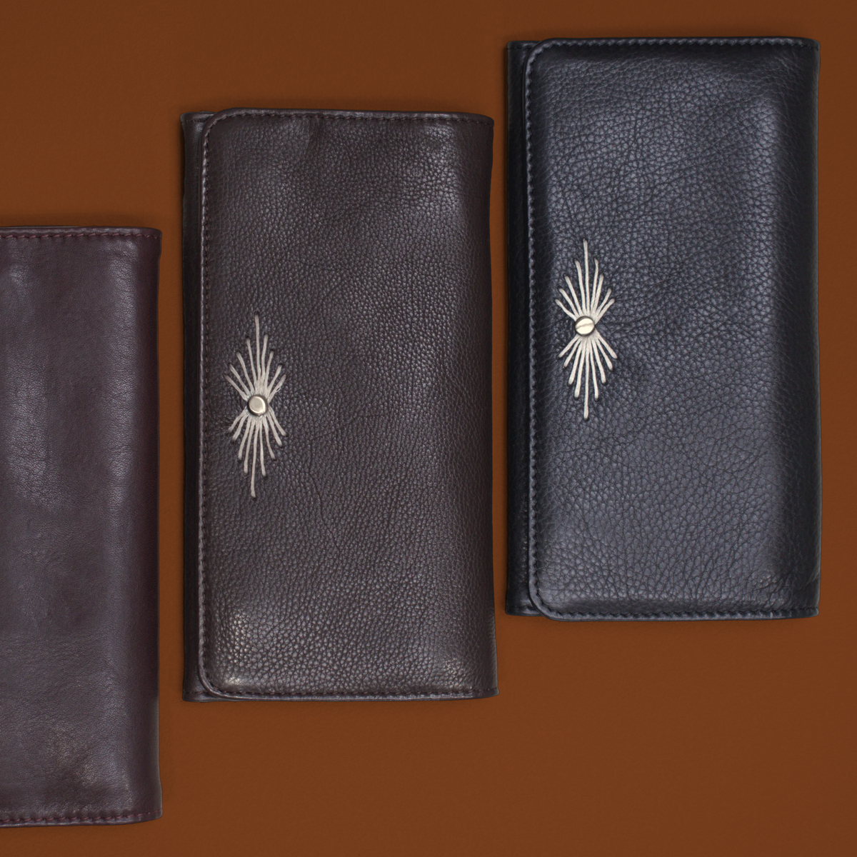 Barb Milled Leather Wallet