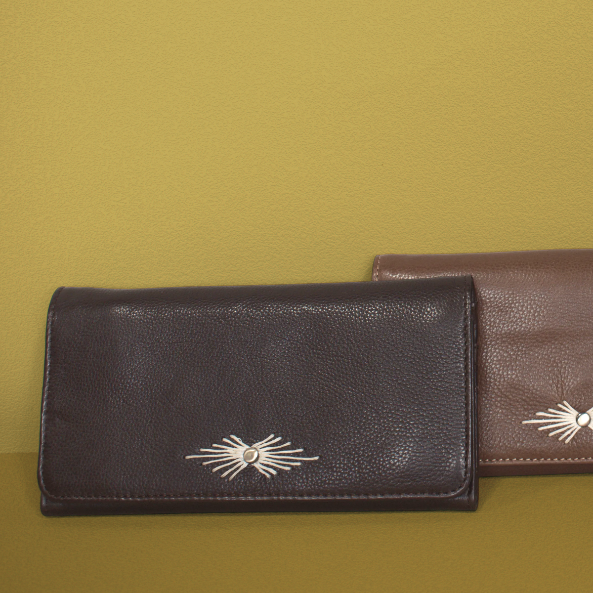 Barb Milled Leather Wallet