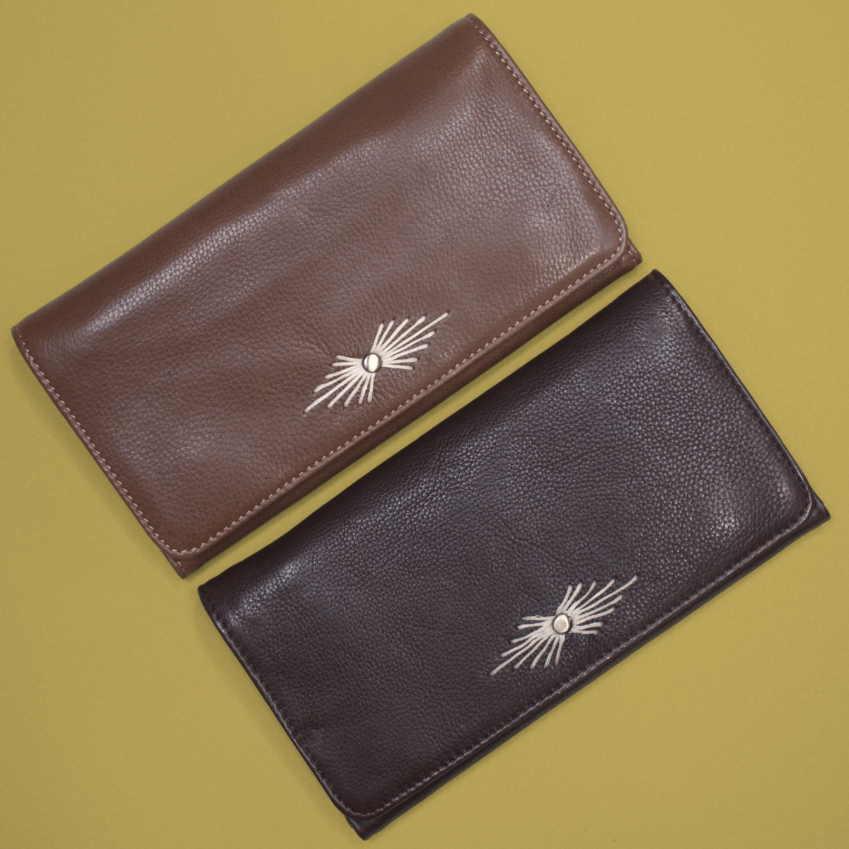 Barb Milled Leather Wallet