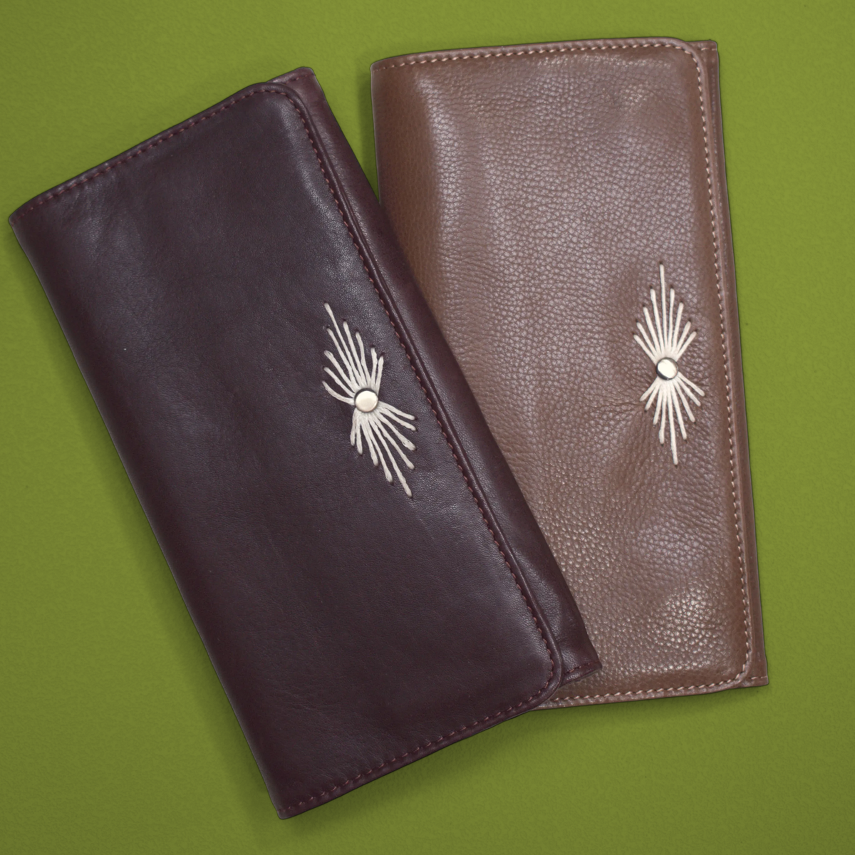 Barb Milled Leather Wallet