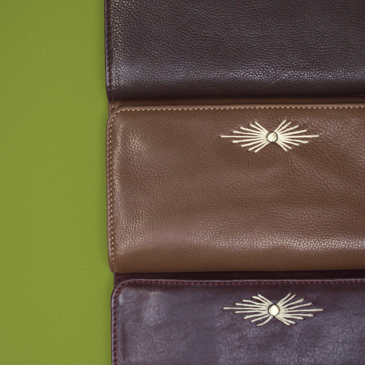 Barb Milled Leather Wallet