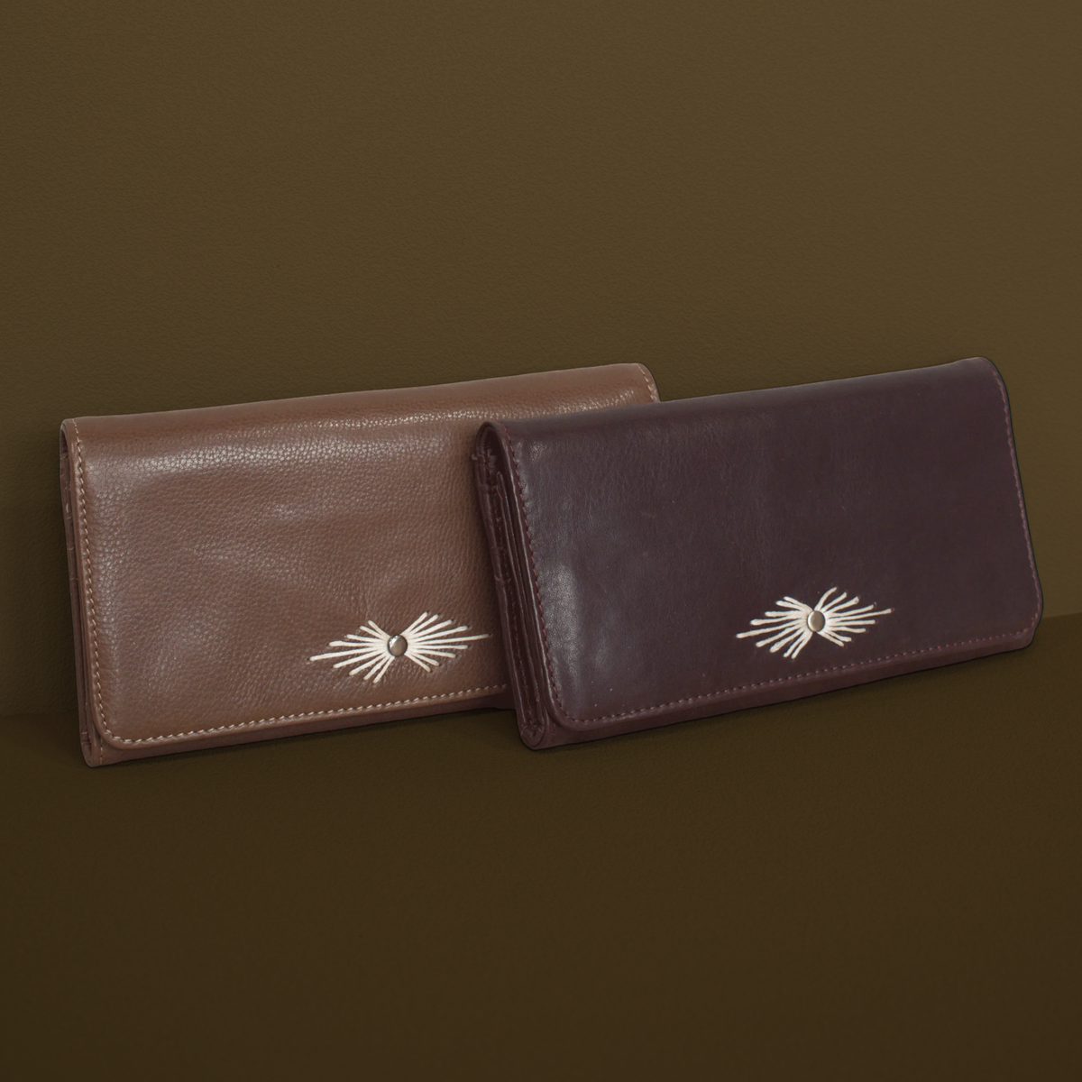 Barb Milled Leather Wallet