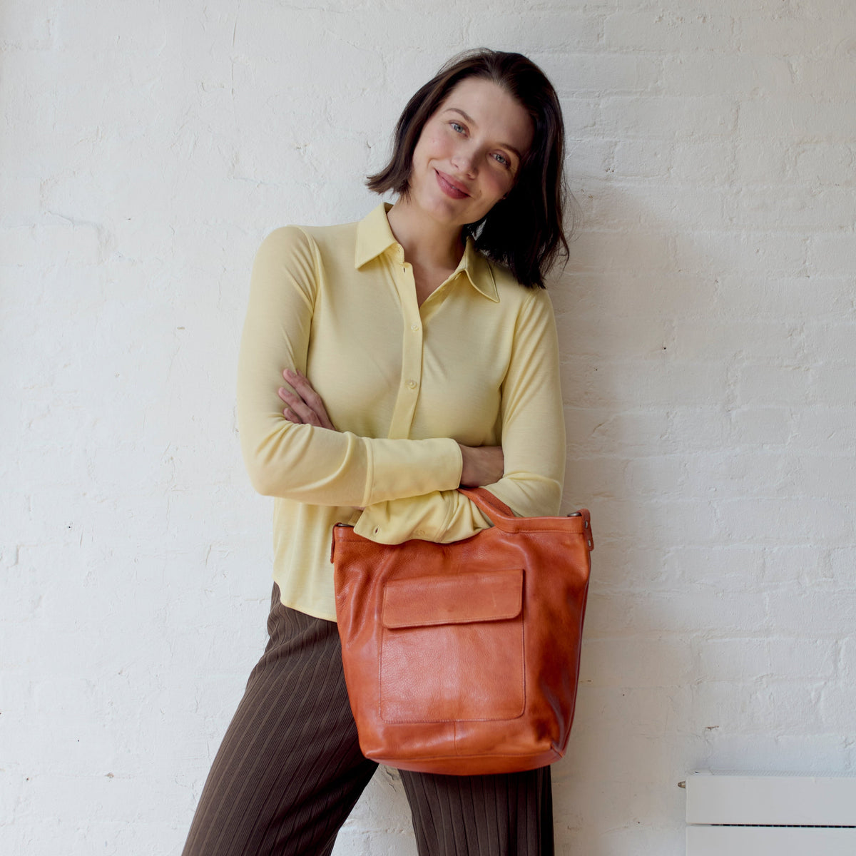 Bianca Leather Crossbody Bag