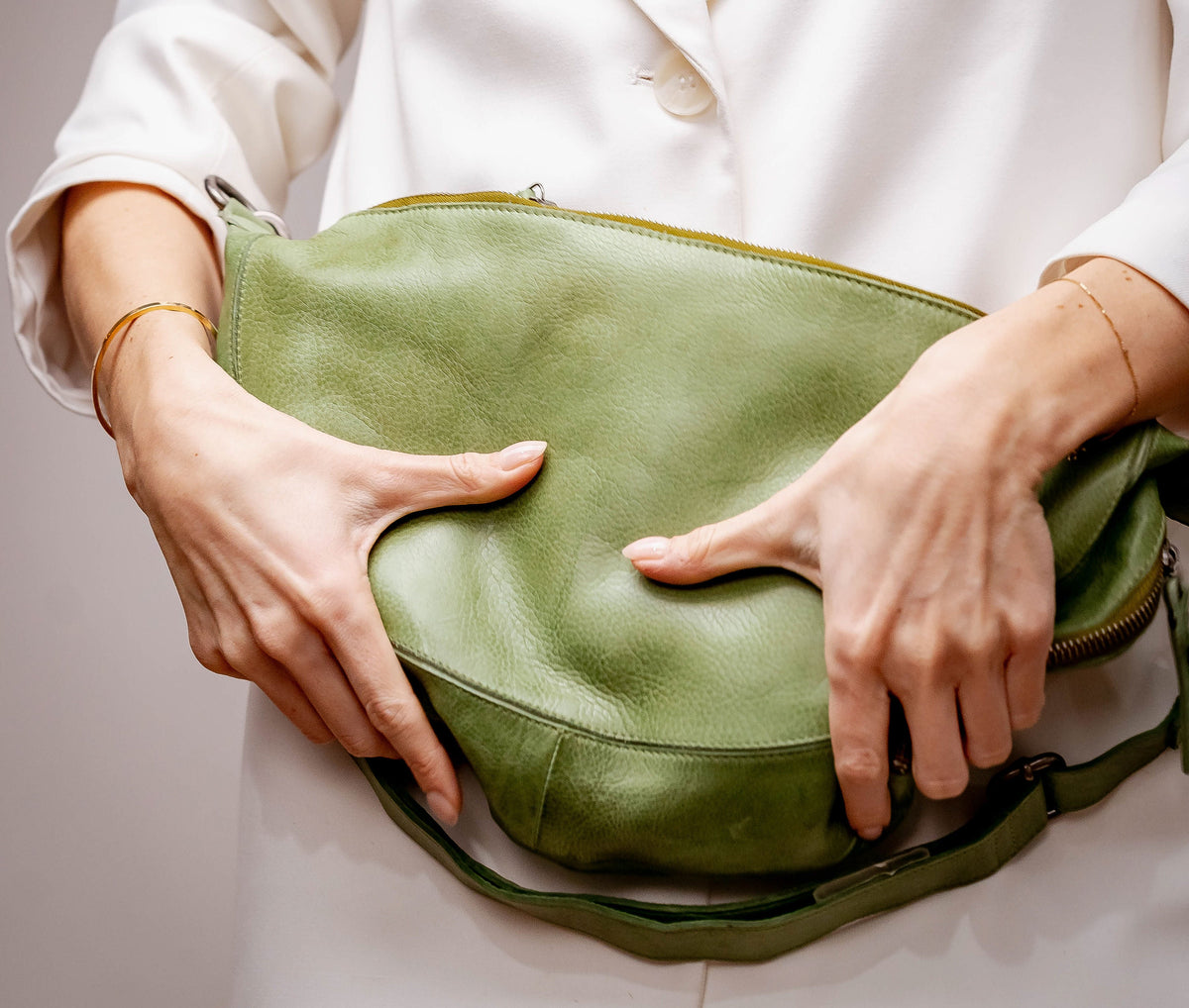 Callie Leather Sling Bag