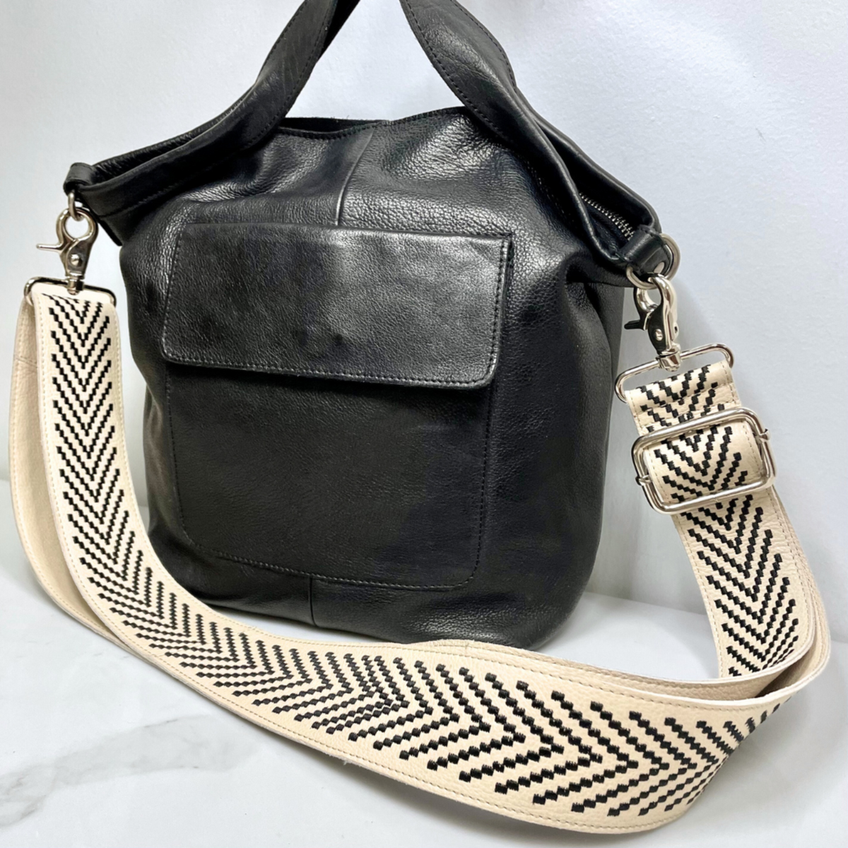 Bowie Leather Shoulder Strap