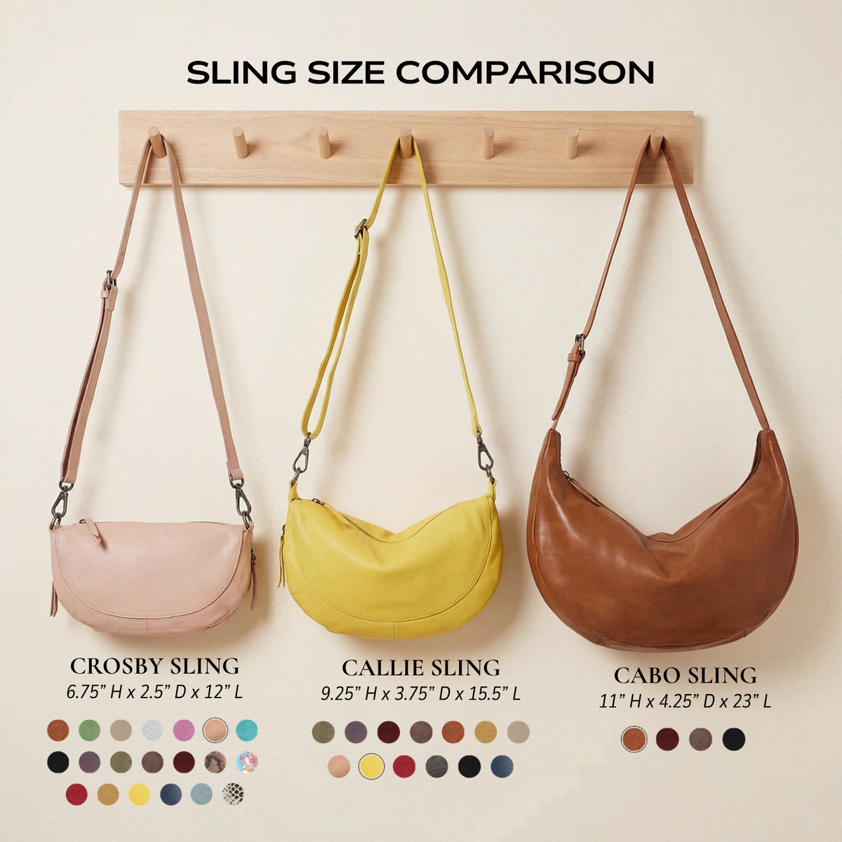 Callie Leather Sling Bag