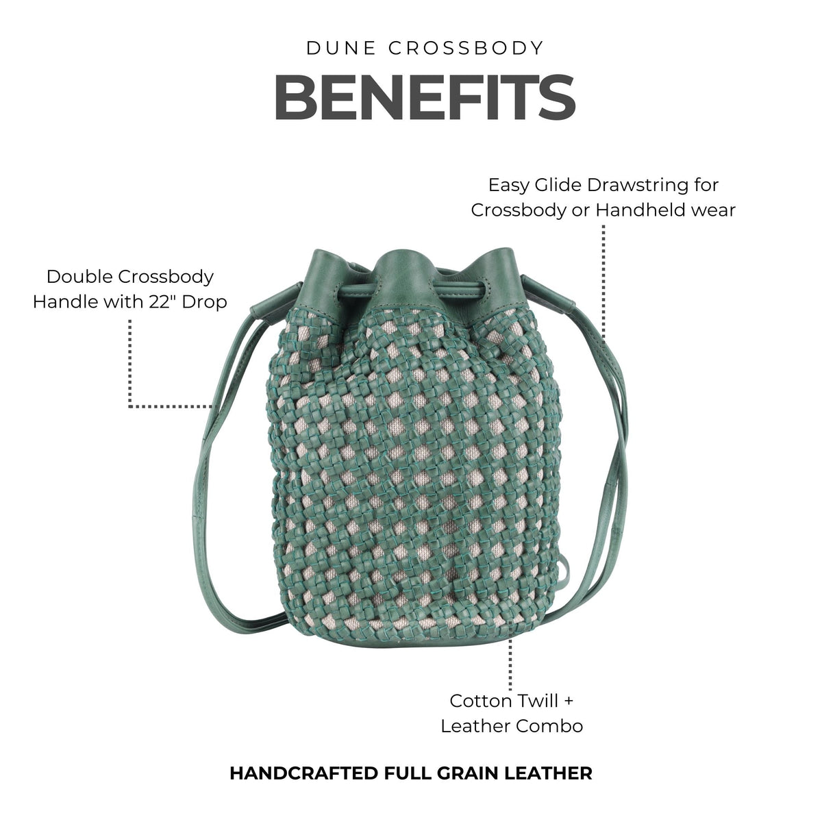 Dune Leather Crossbody Bag