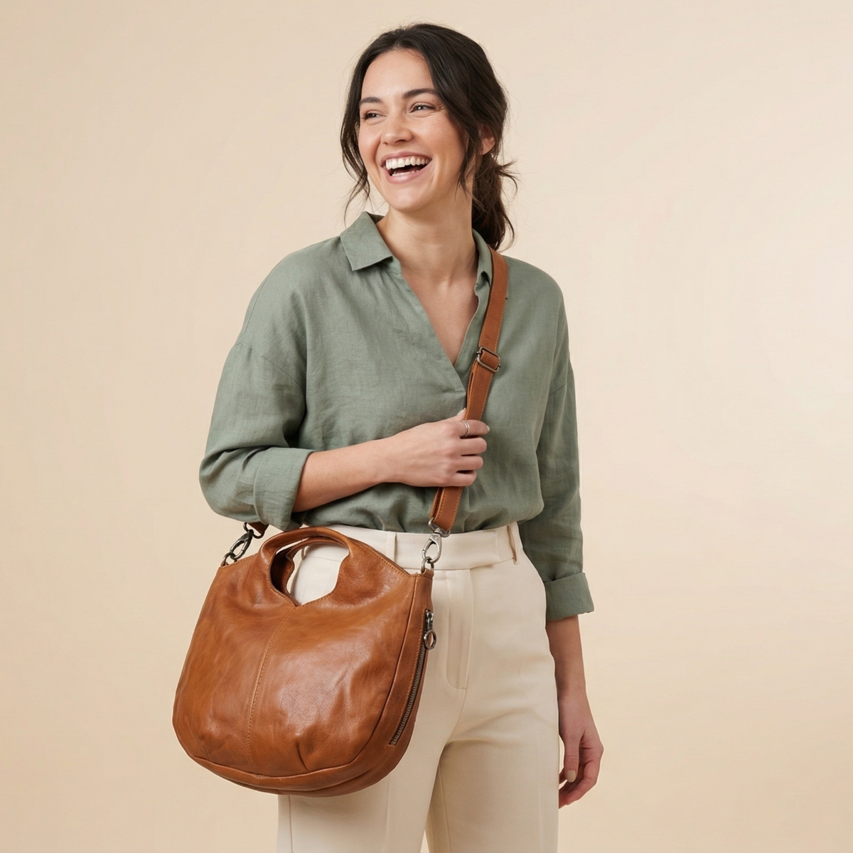 Darby Leather Crossbody Bag