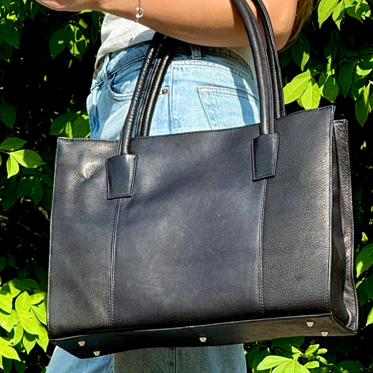 Festival Leather Tote Bag