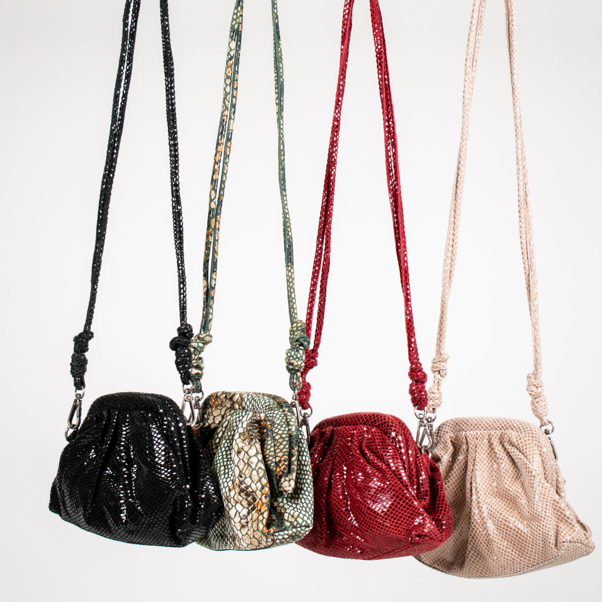 Foil Layla Leather Crossbody Bag