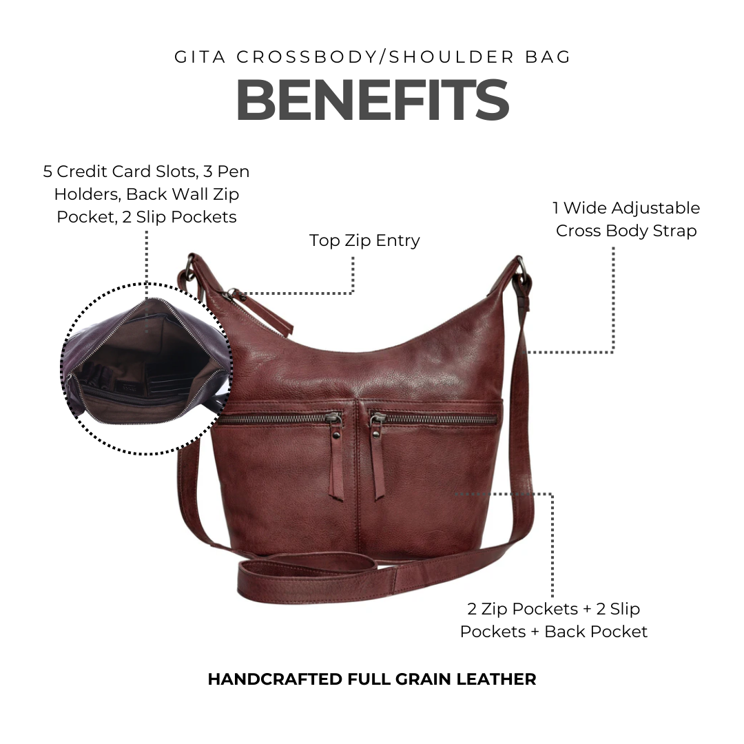 Gita Leather Crossbody Bag