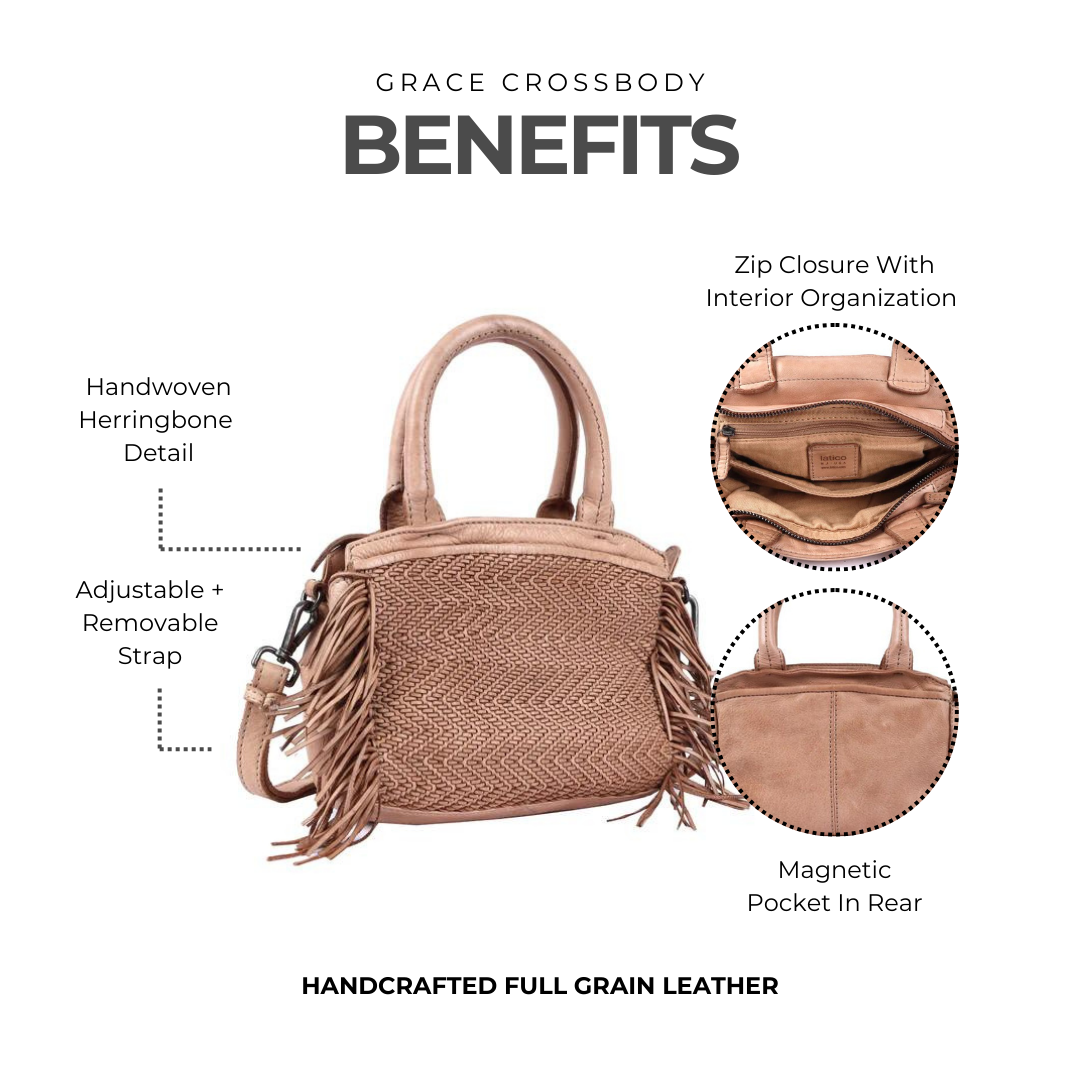 Grace Leather Crossbody Bag