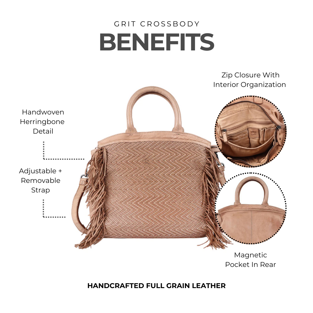 Grit Leather Crossbody Bag